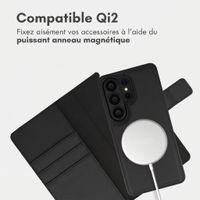 imoshion Étui portefeuille luxe 2-en-1 amovible Samsung Galaxy S26 Ultra - Noir