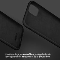 Accezz Coque Liquid Silicone Samsung Galaxy A55 - Noir