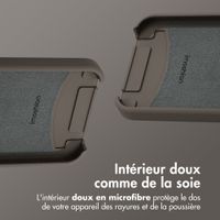 imoshion Coque arrière Color avec cordon amovible et MagSafe Apple iPhone 12 (Pro) - Black Coffee