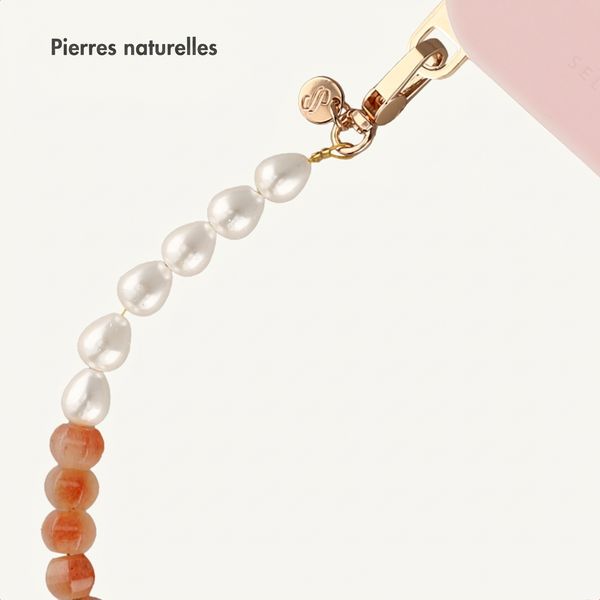 Selencia Cordon de téléphone Pearl Blush - Peach