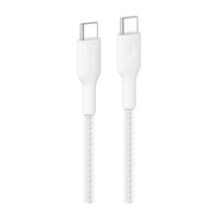 Belkin Câble USB-C vers USB-C tressé BoostCharge Pro - 2 mètres - Blanc