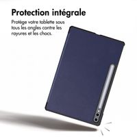 imoshion Coque tablette Trifold Samsung Galaxy Tab S9 11.0 pouces / S10 Lite / S10 FE / S9 FE 10.9 pouces - Bleu foncé