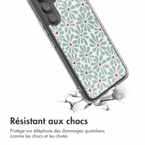 imoshion Coque Design Samsung Galaxy A54 (5G) - Bloom Love Sage Green