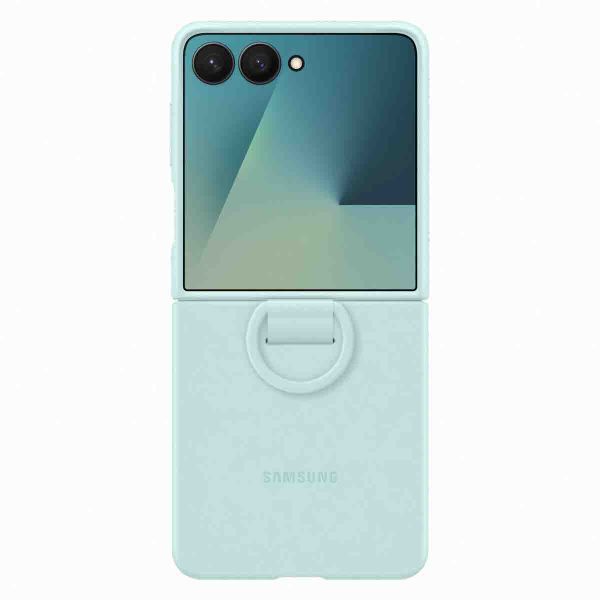 Samsung Original Coque en silicone Ring Samsung Galaxy Z Flip 7 - Mint