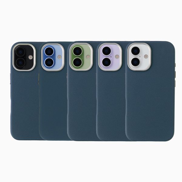 Accezz Coque arrière Mesh avec MagSafe Apple iPhone 17 - Bleu foncé
