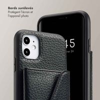 Selencia Coque de télephone Sera avec cordon et porte-cartes enveloppe Apple iPhone 11 - Noir