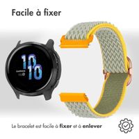 imoshion Bracelet en nylon élastique  - Connexion universelle 22 mm - Green & Yellow