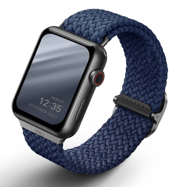 Uniq Bracelet tressé Aspen Apple Watch | 44/45/46/49 mm - Oxford Blue