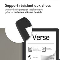 imoshion Étui de liseuse portefeuille Slim Soft Pocketbook Verse / Verse Pro / Verse Pro Color / Vivlio Light / Light HD - Noir