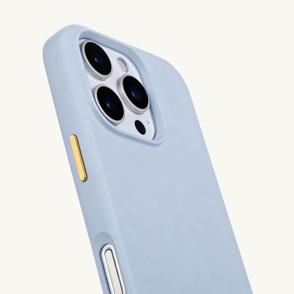 Selencia Coque arrière Rivièra avec MagSafe avec crochets amovibles Apple iPhone 16 Pro Max - Powder Blue