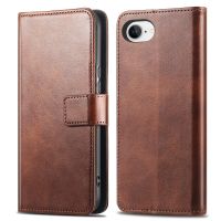 imoshion Étui de télephone portefeuille de luxe Apple iPhone 17e / 16e - Marron foncé