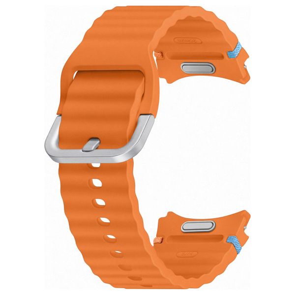 Samsung Bracelet Sport original Samsung Galaxy Watch 4 / 5 / 6 / 7 / FE (20 mm) - Taille S/M - Orange