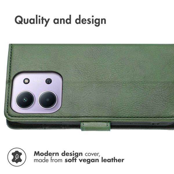 imoshion Étui de télephone portefeuille de luxe Xiaomi Redmi 15C (5G) - Vert