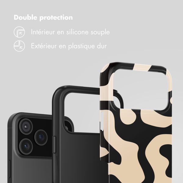 Selencia Coque arrière Vivid Apple iPhone 17 Pro - Art Wave Black