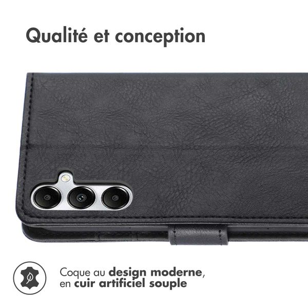 imoshion Étui de télephone portefeuille de luxe Samsung Galaxy S25 / S24 - Noir