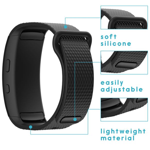 imoshion Bracelet silicone Samsung Gear Fit 2 / 2 Pro - Noir