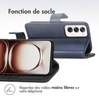 imoshion Étui de télephone portefeuille de luxe Oppo Reno 12 Pro - Bleu foncé
