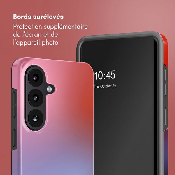 Selencia Coque arrière Vivid avec MagSafe Samsung Galaxy S26 FE - Gradient Soft Blush