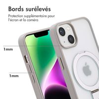 Accezz Coque Ring Stand avec MagSafe Apple iPhone 14 - Gris