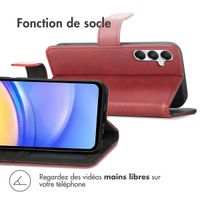 imoshion Étui de télephone portefeuille de luxe Samsung Galaxy A15 (5G/4G) - Rouge