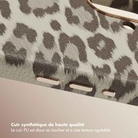 Selencia Coque Sabi imprimé panthère avec MagSafe Apple iPhone 16 - Soft Ivory