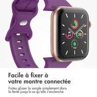 imoshion Bracelet en silicone⁺ Apple Watch | 44/45/46/49 mm - Taille M/L - Purple