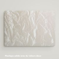 Selencia Coque en velours Apple MacBook Air 13 pouces (2022 / 2024 M3 / 2025 M4 / 2026 M5) - Beige