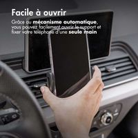 imoshion Support de téléphone 3-in-1 pour voiture - Rotatif à 360° - Universel - Tableau de bord / Pare-brise / Grille de ventilation - Noir