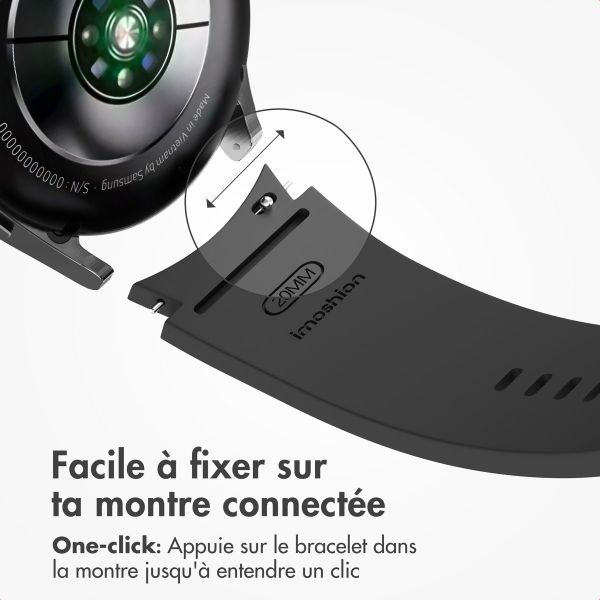 imoshion Pr3825 Samsung Galaxy Watch 4 / 5 / 6 / 7 / FE (20 mm) - Noir