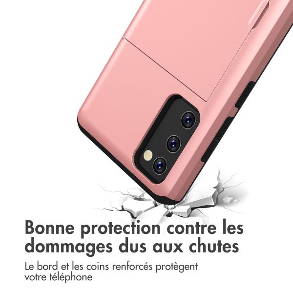 imoshion Coque arrière avec porte-cartes Samsung Galaxy S20 FE - Rose Doré