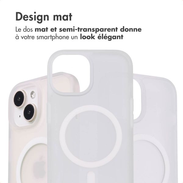 imoshion Coque Color Guard avec MagSafe Apple iPhone 15 - Blanc