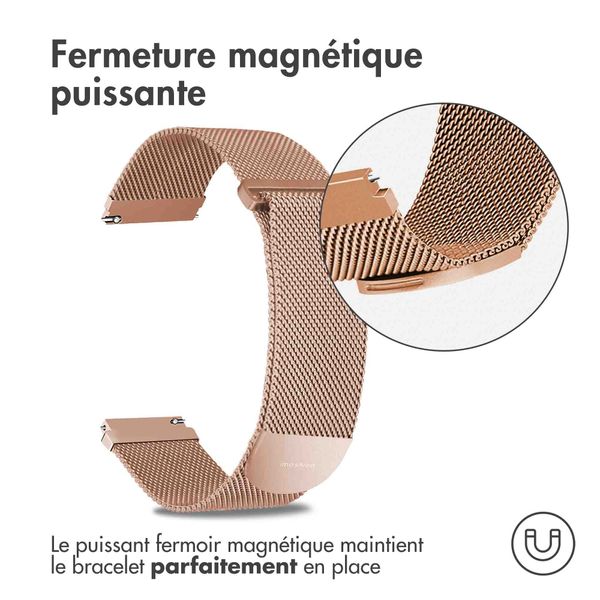 imoshion Bracelet magnétique milanais Samsung Galaxy Watch 7 40/44 mm - Rose Doré