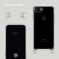 Selencia Coque arrière avec crochets amovibles Apple iPhone SE (2022 / 2020) / 8 / 7 - Transparent