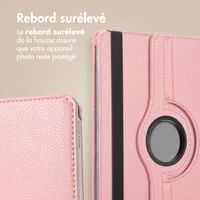 imoshion Coque tablette rotatif à 360° Samsung Galaxy Tab S9 11.0 pouces / S10 Lite / S10 FE / S9 FE 10.9 pouces - Rose