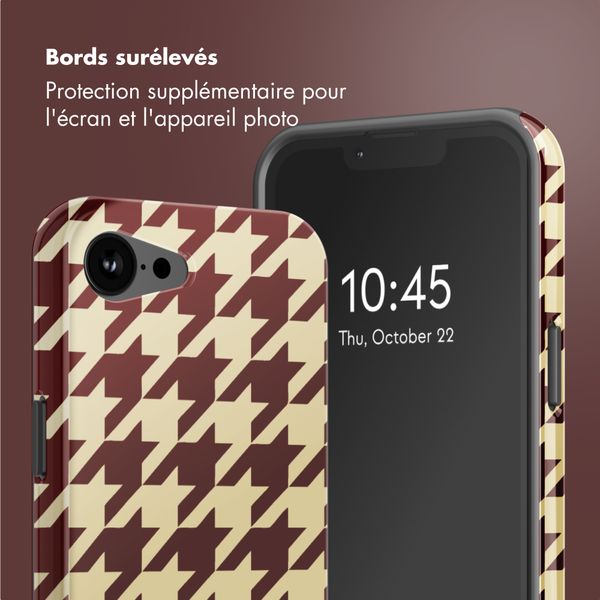 Selencia Coque arrière Vivid avec MagSafe Apple iPhone 17e / 16e - Pied-de-Poule
