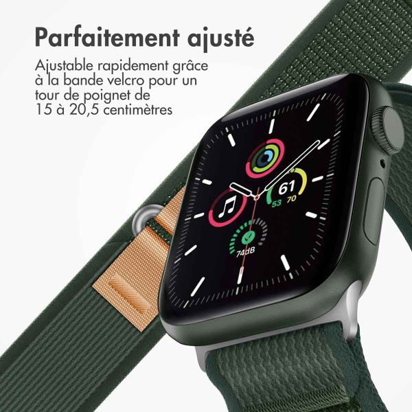 imoshion Bracelet Trail en nylon Apple Watch | 44/45/46/49 mm - Vert Militaire
