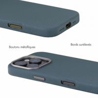 Accezz Coque arrière Mesh avec MagSafe Apple iPhone 16 Pro - Bleu foncé