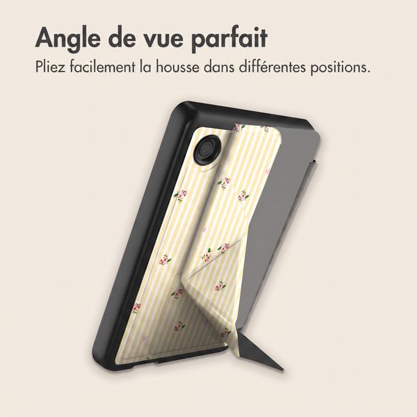 imoshion Étui de liseuse portefeuille design Pliable Kobo Clara Colour / BW - Garden Stripes