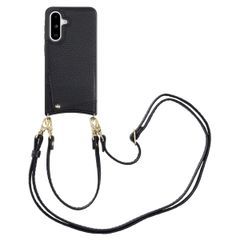 Selencia Coque de télephone Nova avec cordon et porte-cartes Samsung Galaxy A36 / A56 - Noir