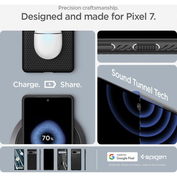 Spigen Coque Liquid Air™ Google Pixel 7 - Noir