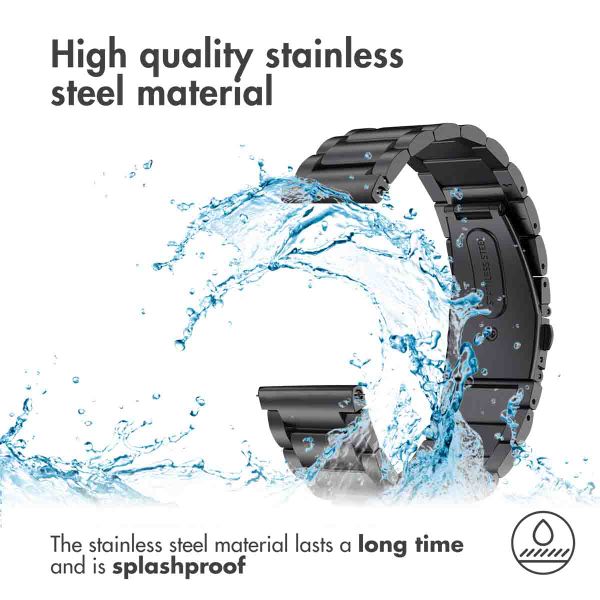 imoshion Bracelet en acier Fitbit Versa / Versa 2 / Versa Lite - Noir