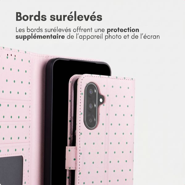 imoshion Étui de télephone portefeuille Design Samsung Galaxy A37 (5G) - Happy Dots
