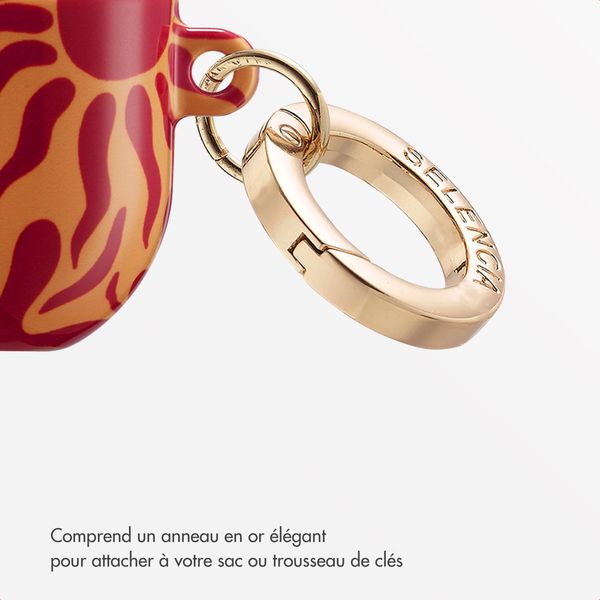 Selencia Coque Vivid  Apple Airpods Pro - Tropical Vibes Apricot
