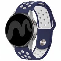 imoshion Bracelet sport en silicone  - Connexion universelle 20 mm - Dark Blue & White