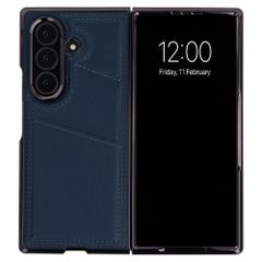 imoshion Étui arrière MagSafe en cuir synthétique avec porte-cartes Samsung Galaxy Z Fold 8 Ultra - Bleu foncé