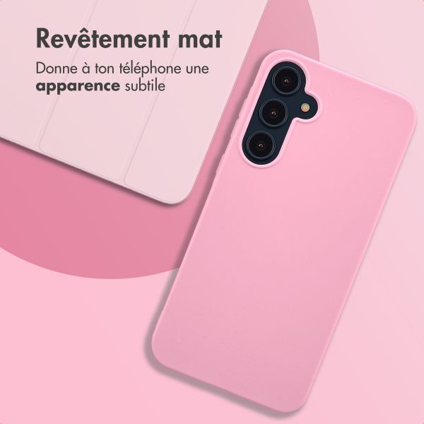 imoshion Coque Couleur Samsung Galaxy A35 - Bubblegum Pink