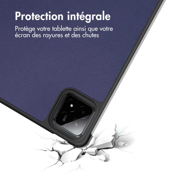 imoshion Coque tablette Trifold Xiaomi Pad 7 / 7 Pro / 8 / 8 Pro - Bleu foncé