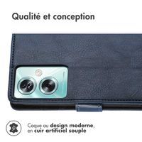 imoshion Étui de télephone portefeuille de luxe Oppo A79 - Bleu foncé