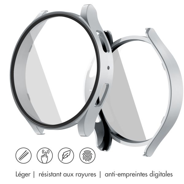 imoshion Coque rigide à couverture complète Samsung Galaxy Watch 6 - 40 mm - Argent