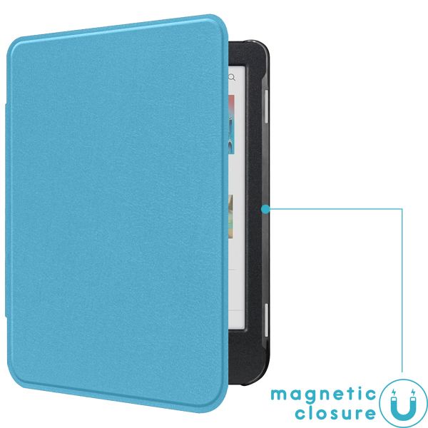imoshion Étui de liseuse portefeuille Slim Hard Kobo Clara Colour / BW - Bleu clair